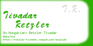 tivadar retzler business card